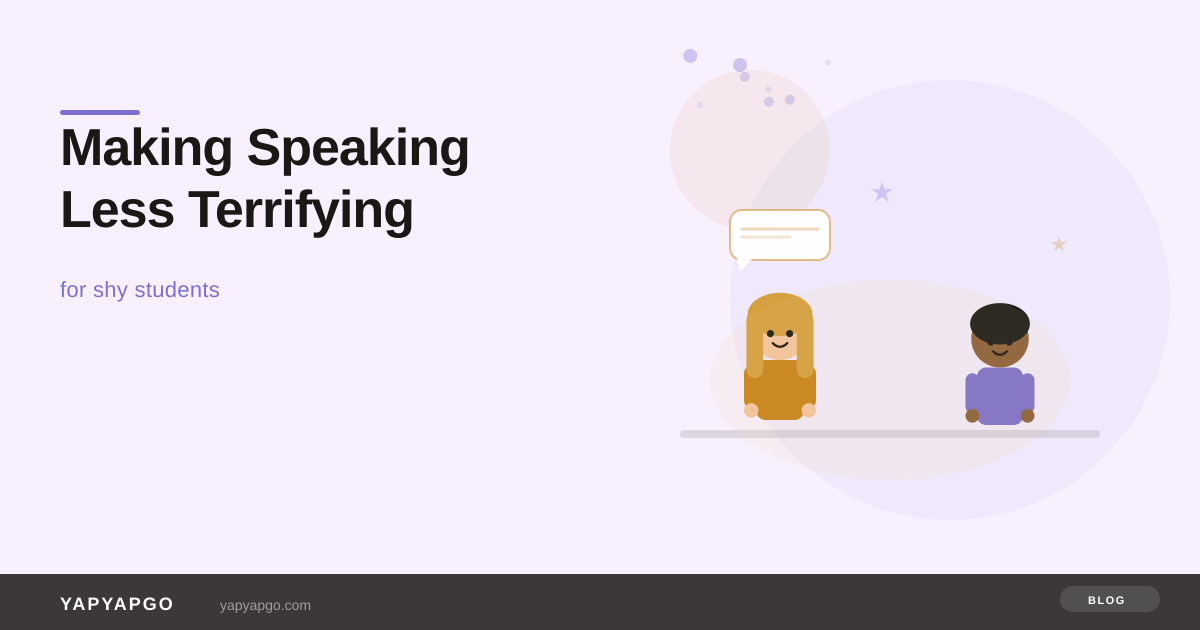 How to Make Speaking Practice Less Terrifying for Shy Students